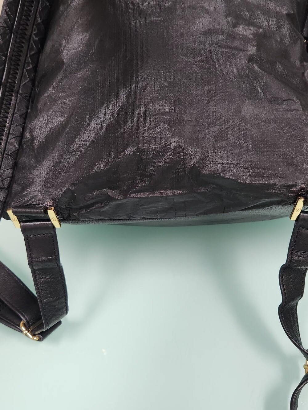 Tory Burch Black Backpack with Gold Hardware - Picture 7 of 12